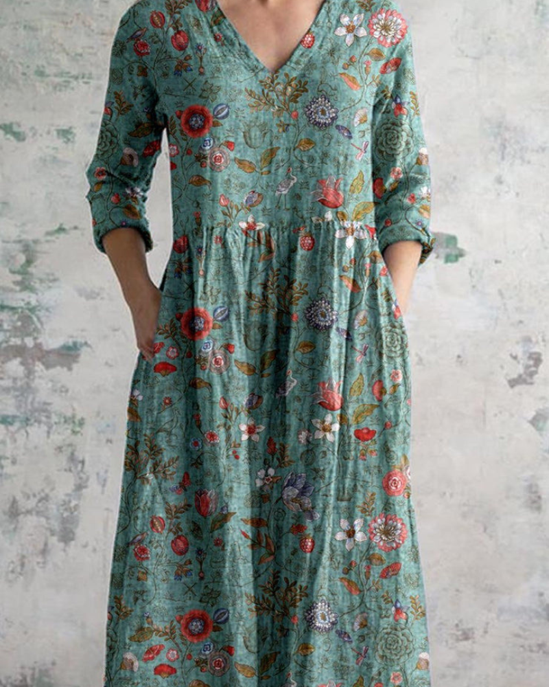 Robe Vintage Été Fleuri