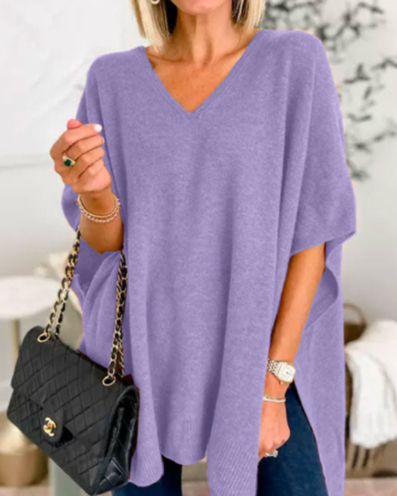 Pull Poncho Col V