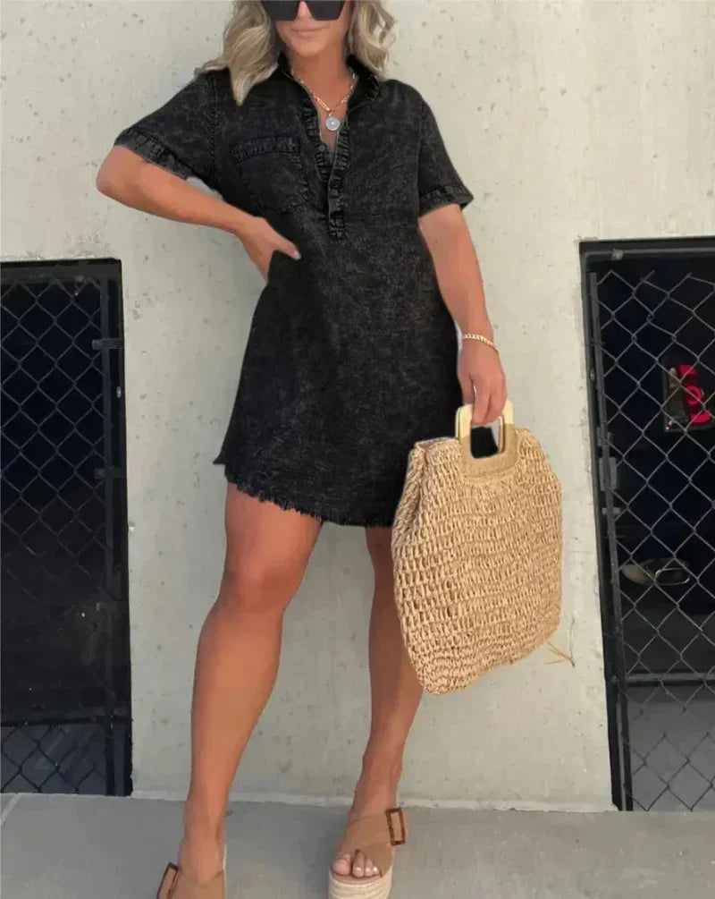 Robe Chemise Jean Femme