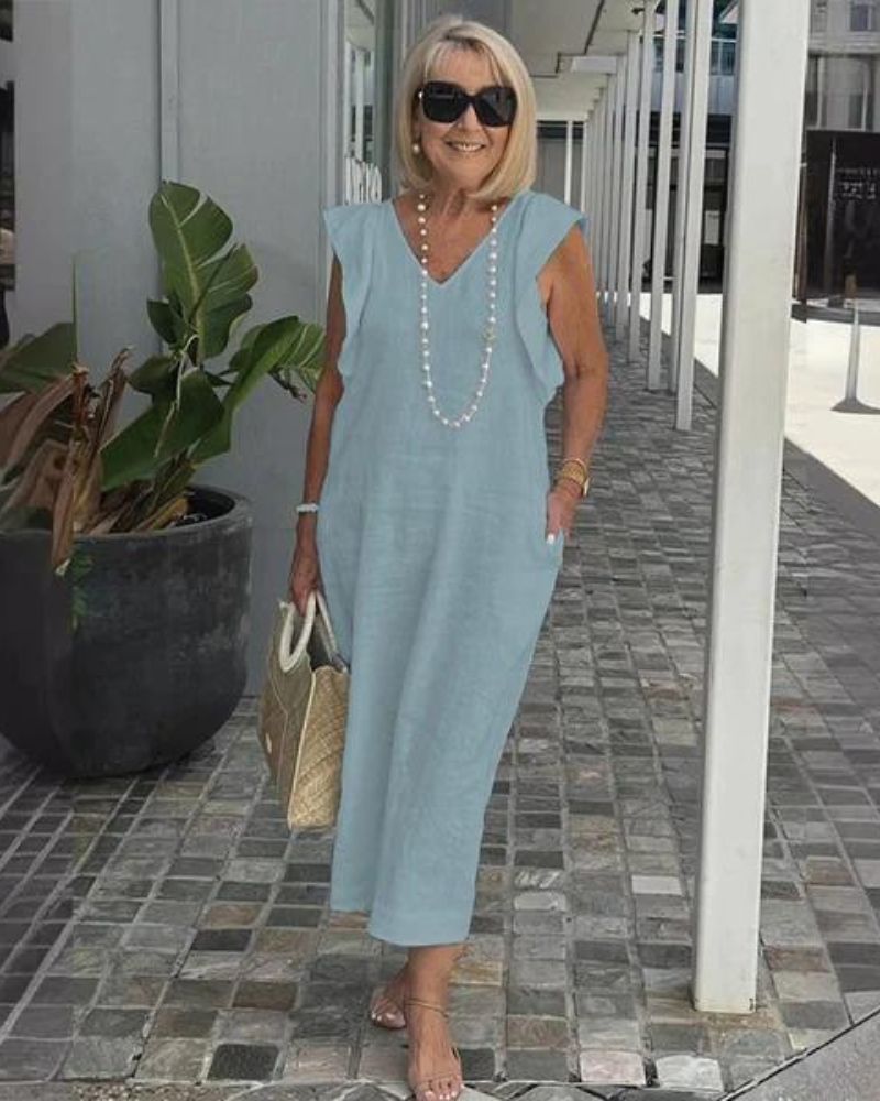 Robe Longue Lin Chic
