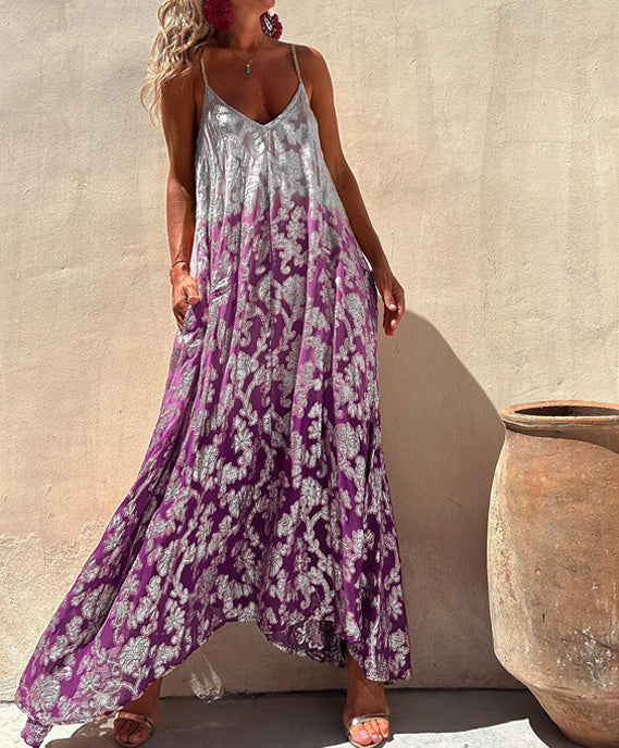 Robe Bohème Imprimée Élégante