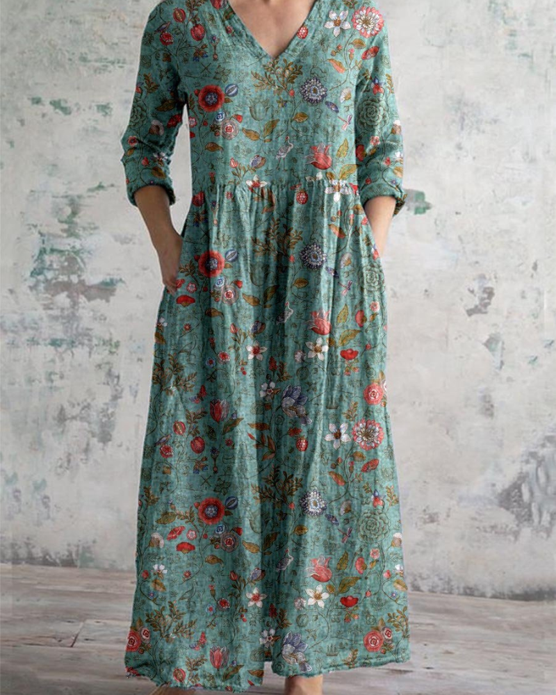 Robe Vintage Été Fleuri