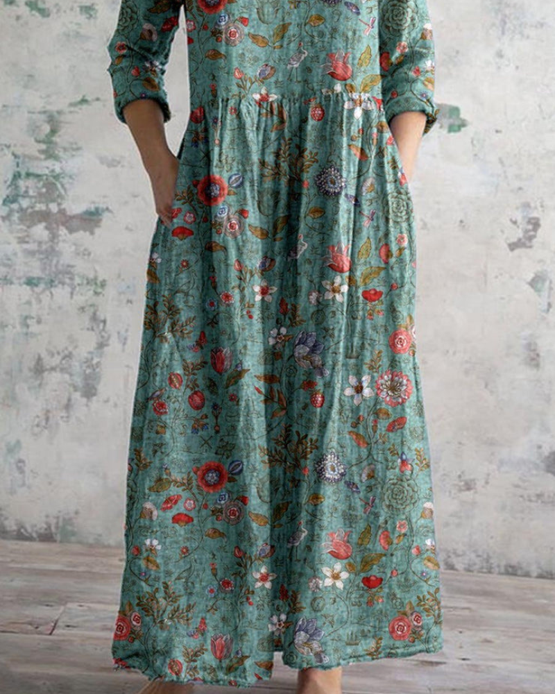 Robe Vintage Été Fleuri