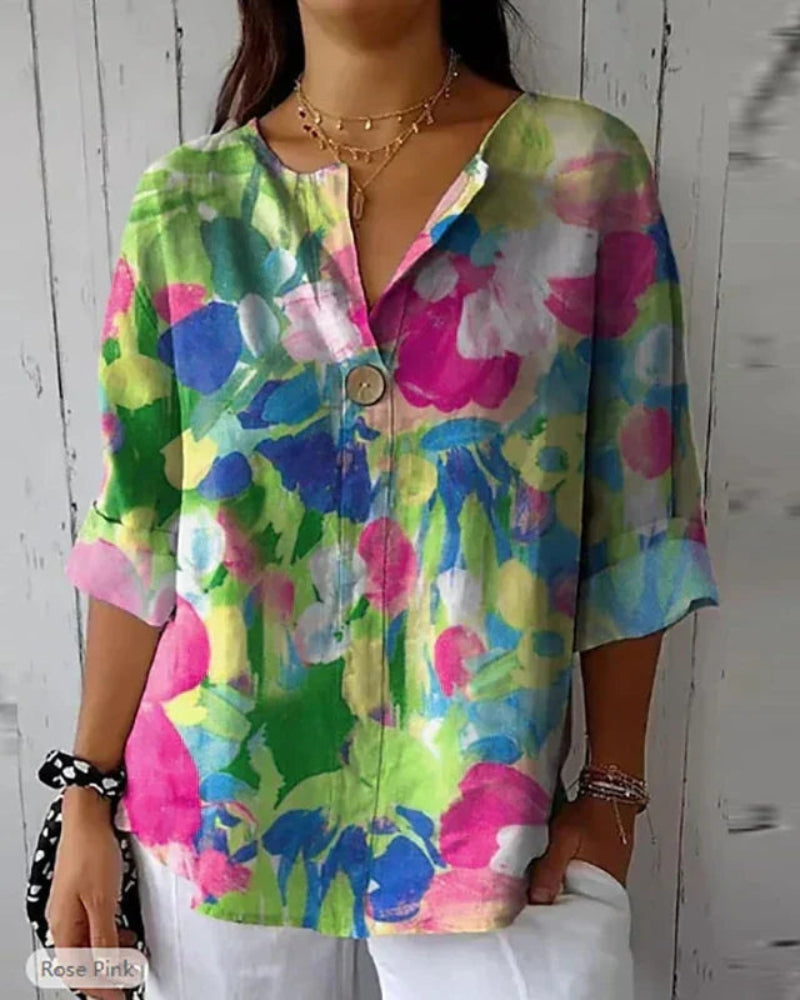 Blouse Vintage Fleurie