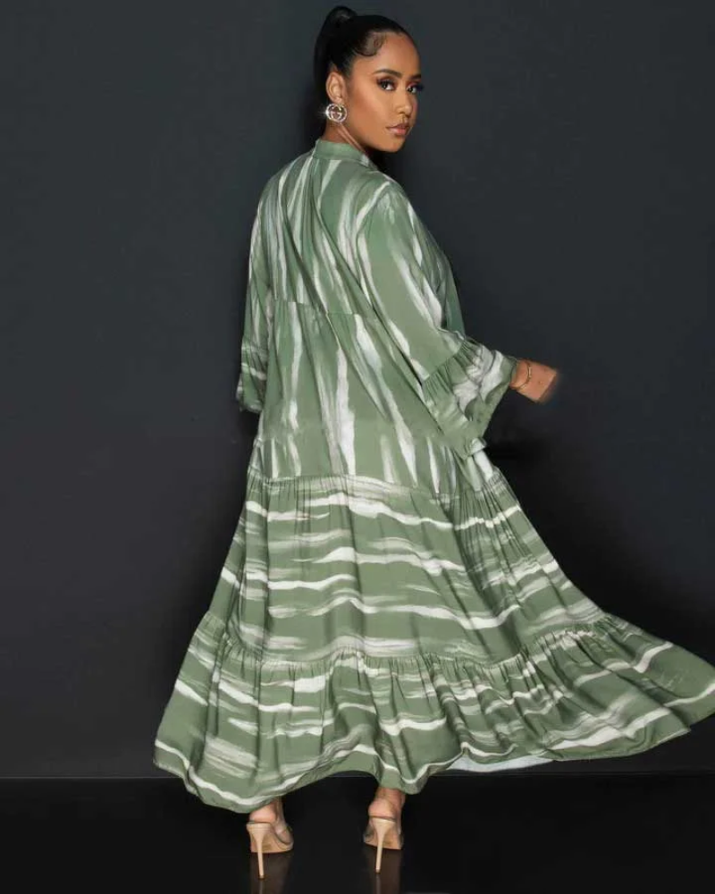 Robe Bohème à Rayures