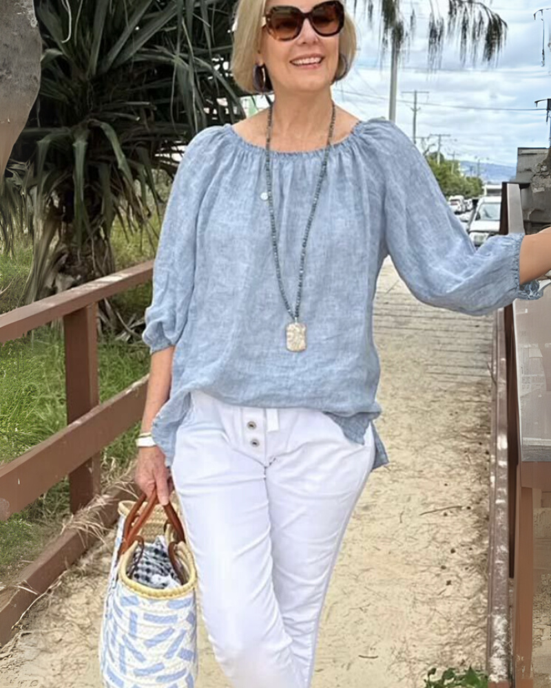 Chemise Coton Lin Élégante