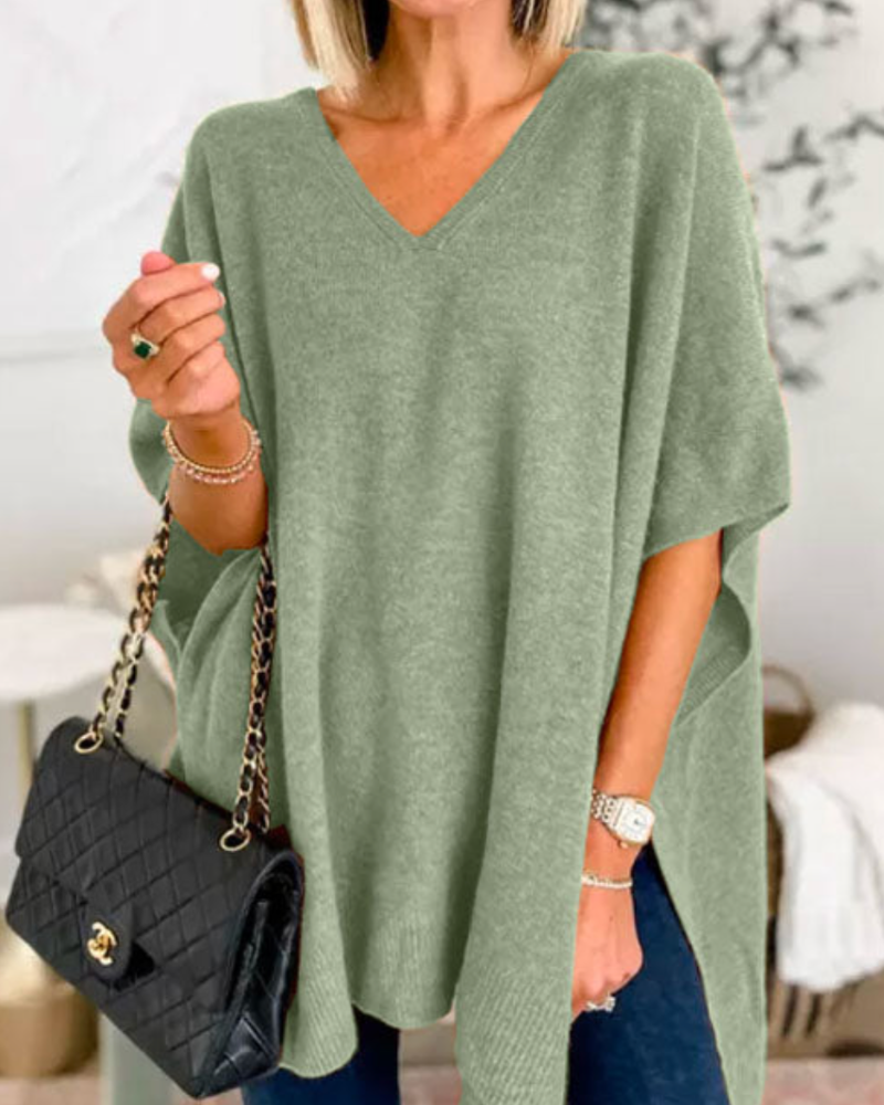 Pull Poncho Col V