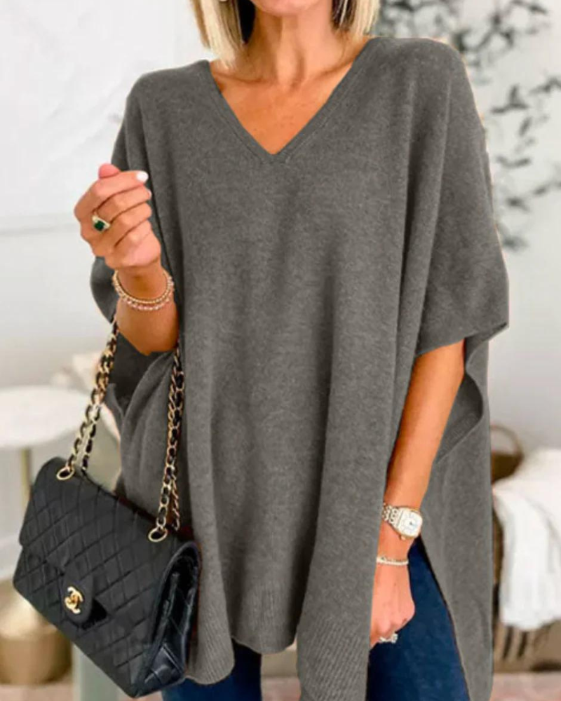 Pull Poncho Col V