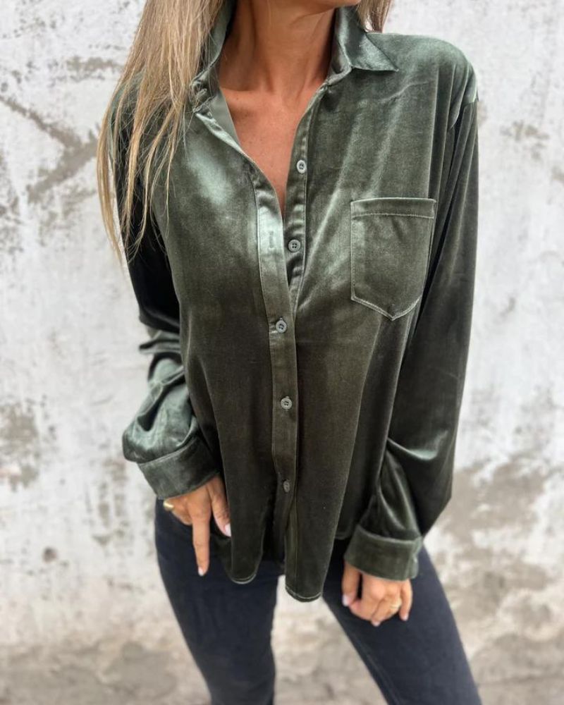 Blouse Velours Élégante