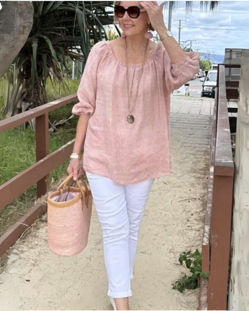 Chemise Coton Lin Élégante