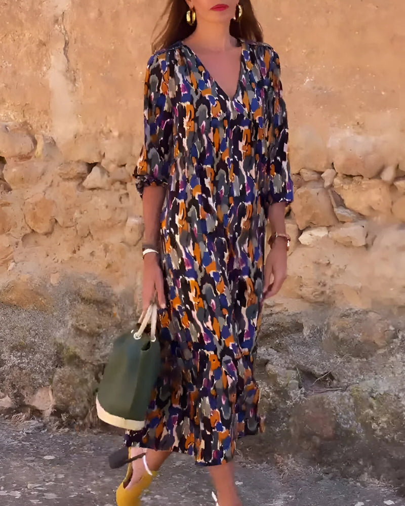 Robe Bohème Imprimée
