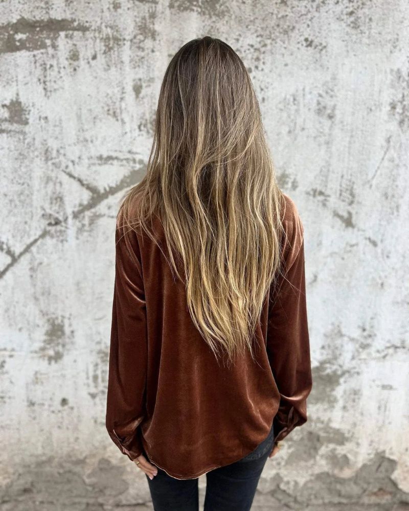 Blouse Velours Élégante