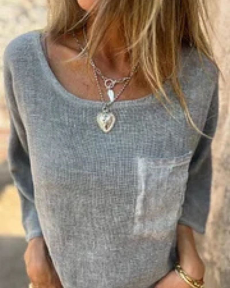 T-shirt Casual Coton Lin