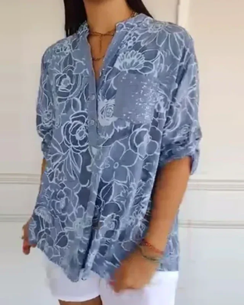 Blouse Florale Élégante