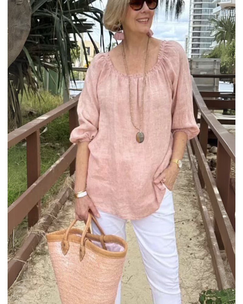 Chemise Coton Lin Élégante