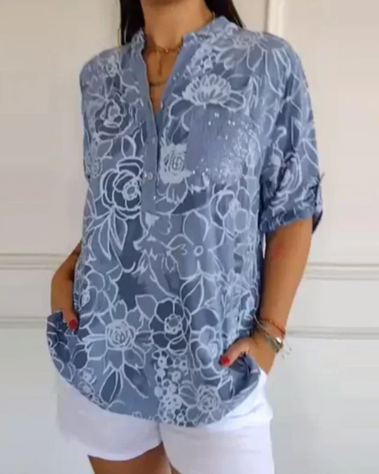 Blouse Florale Élégante