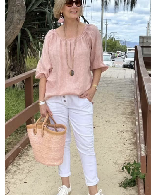 Chemise Coton Lin Élégante