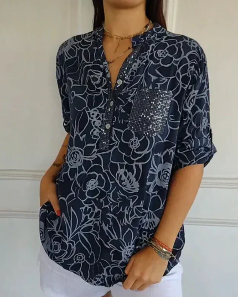 Blouse Florale Élégante