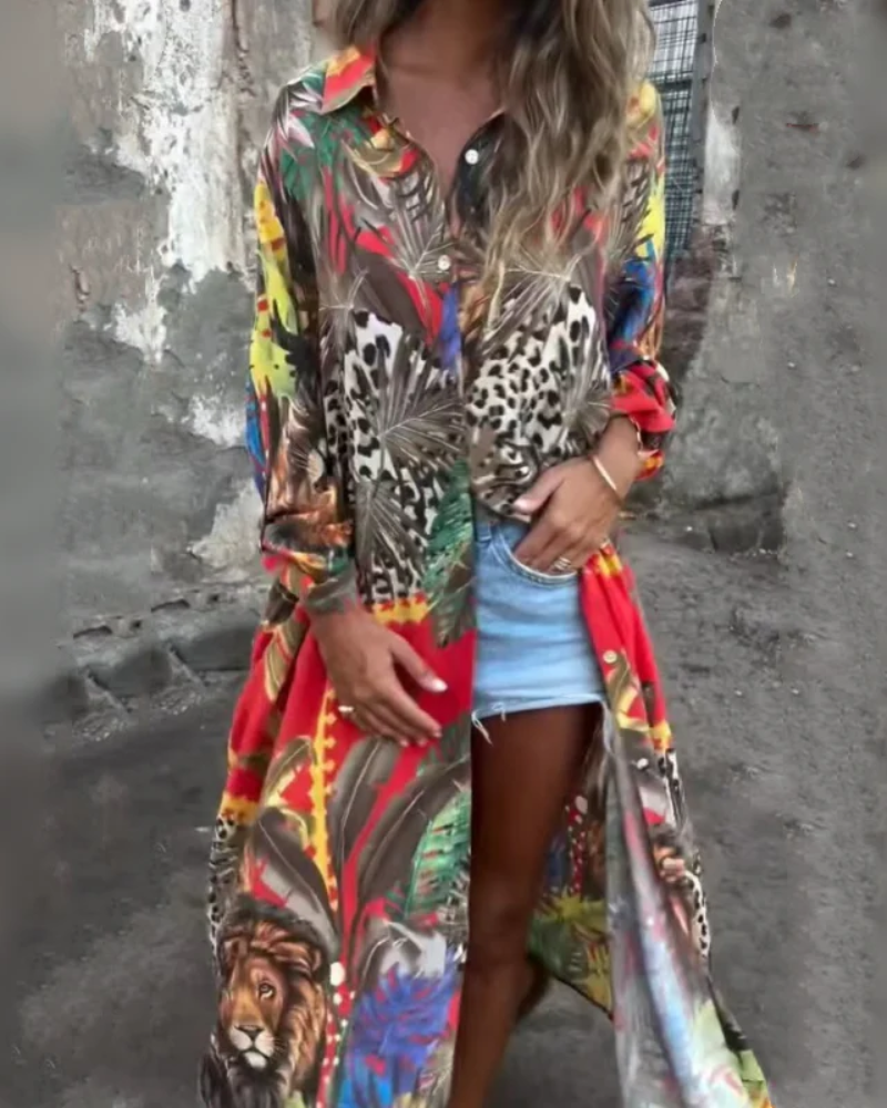 Robe Imprimée Tropicale