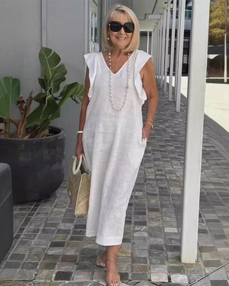 Robe Longue Lin Chic