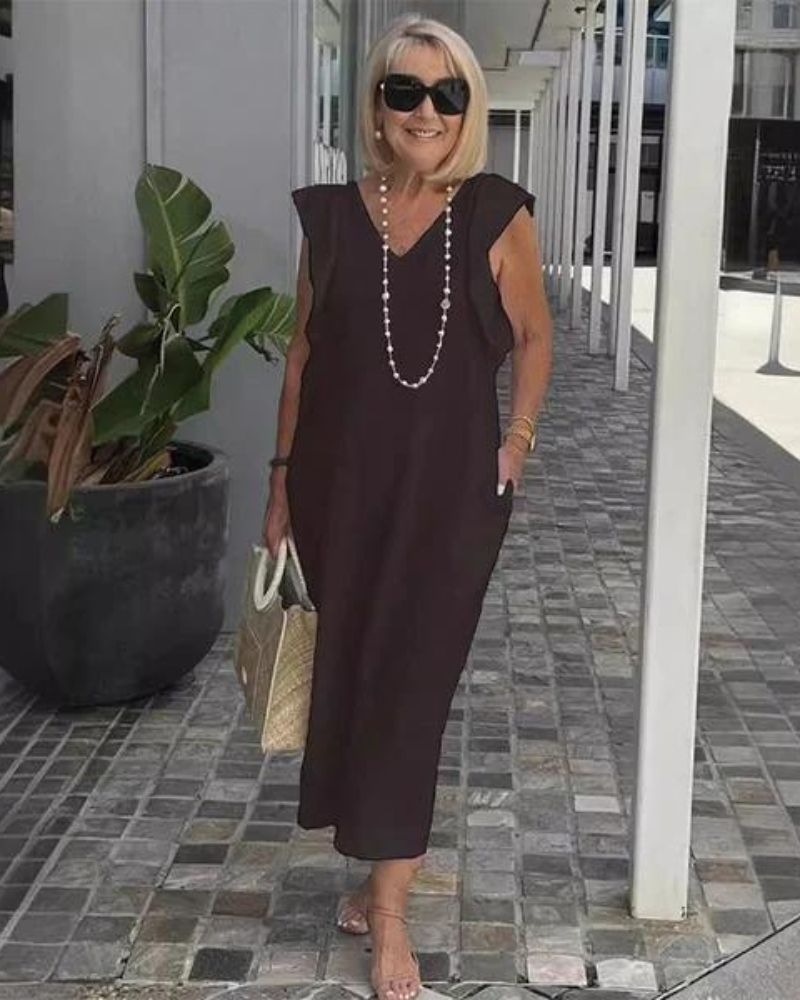 Robe Longue Lin Chic