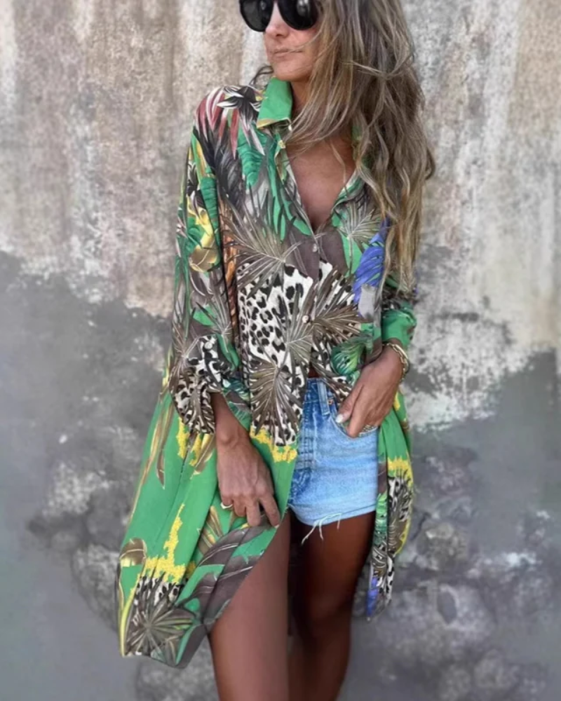Robe Imprimée Tropicale