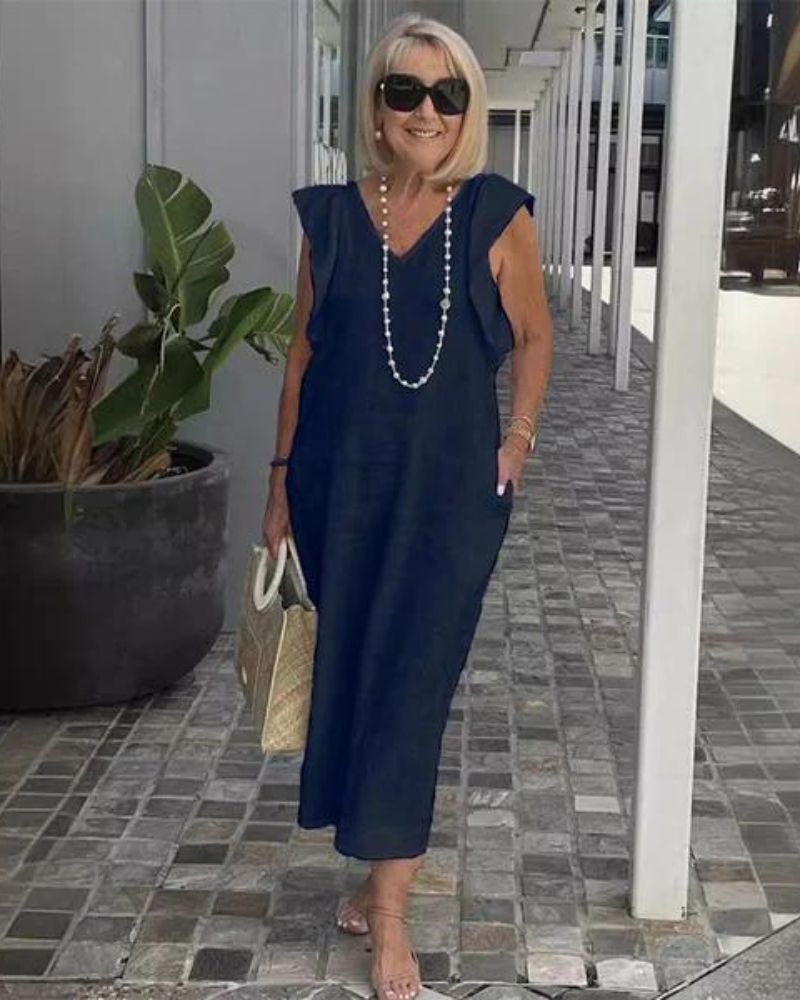 Robe Longue Lin Chic