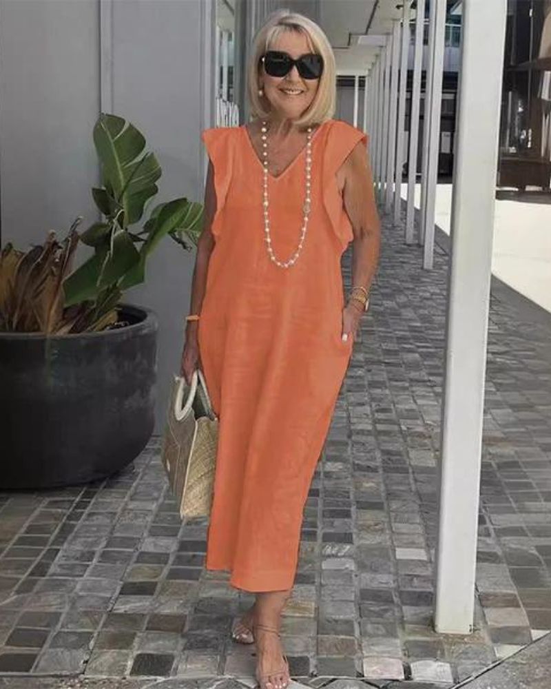 Robe Longue Lin Chic