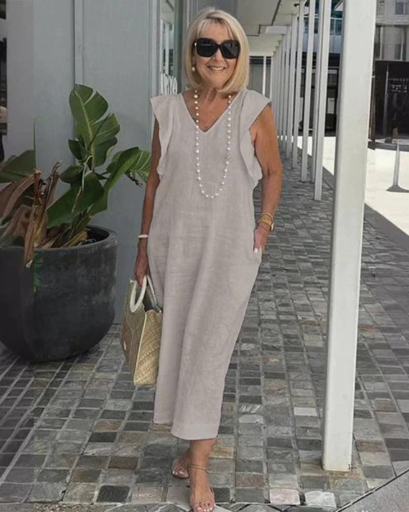 Robe Longue Lin Chic