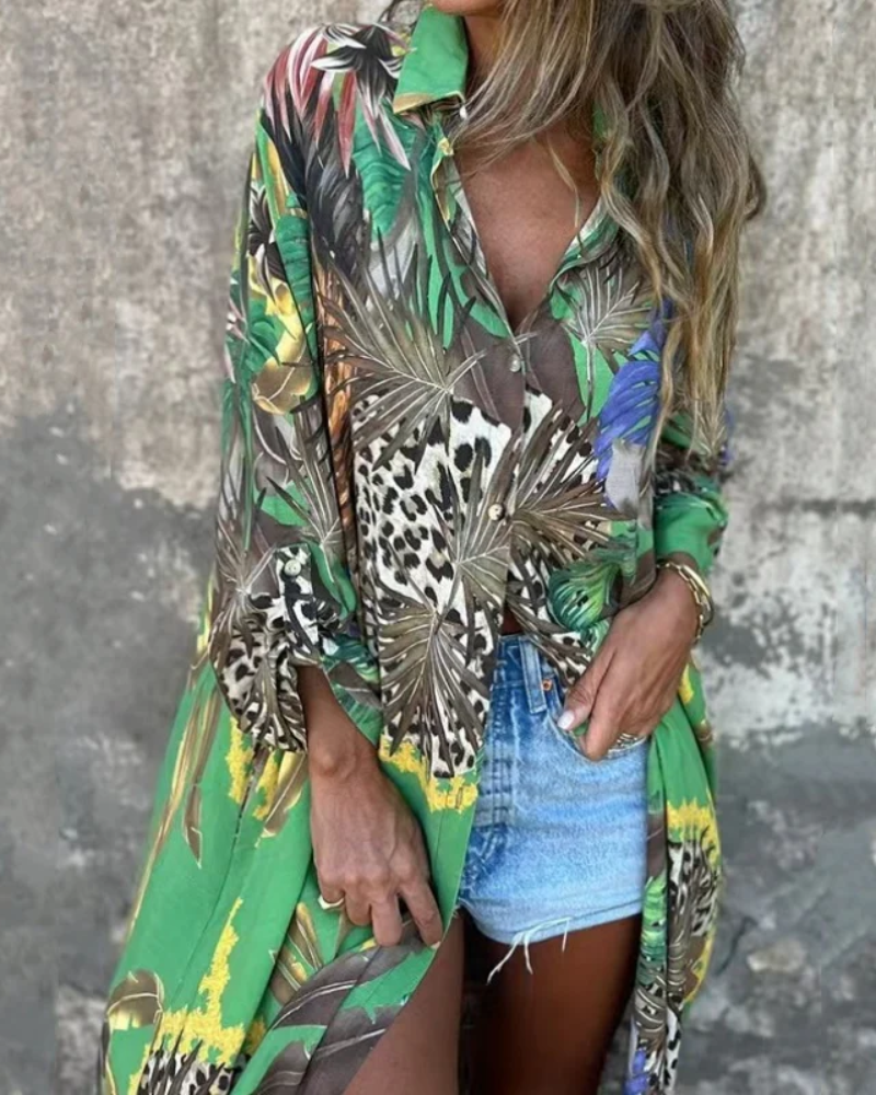 Robe Imprimée Tropicale