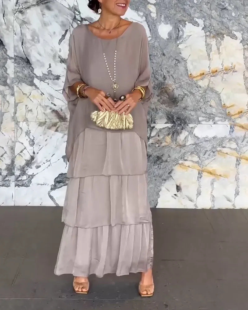 Robe Boho Chiffon Verte