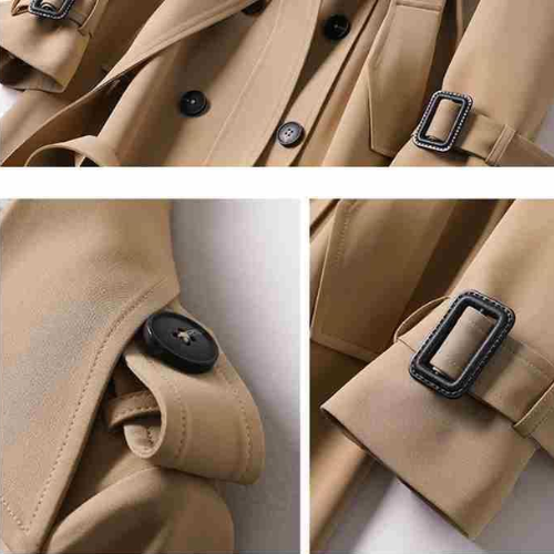 Manteau Chic à Double Boutons