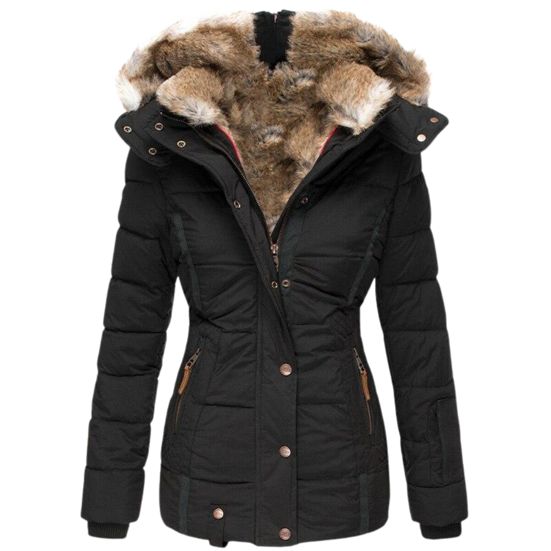 Manteau Fourrure Décontracté