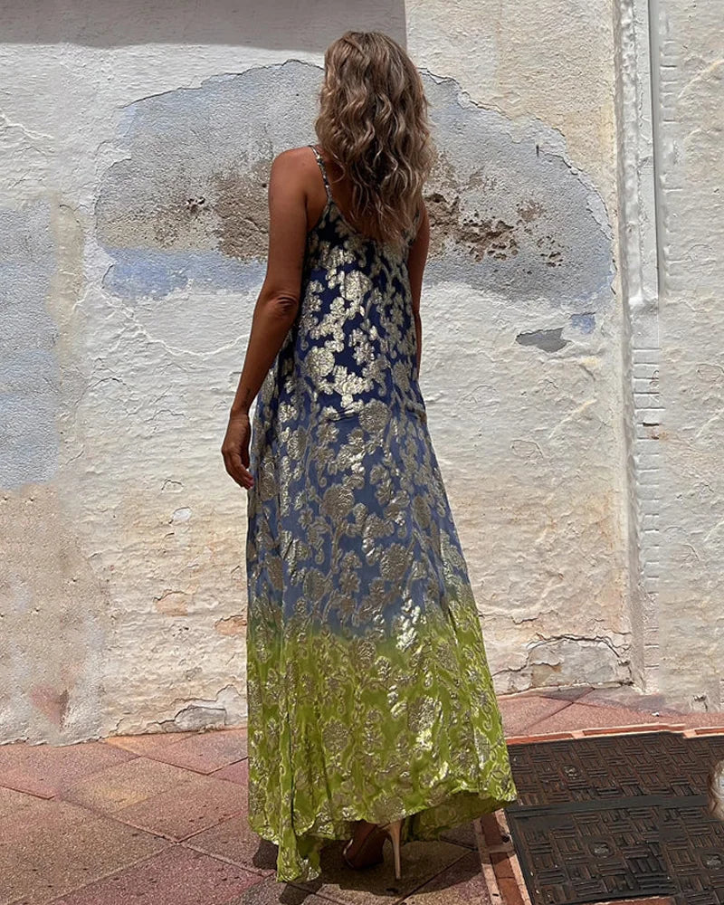 Robe Bohème Imprimée Élégante
