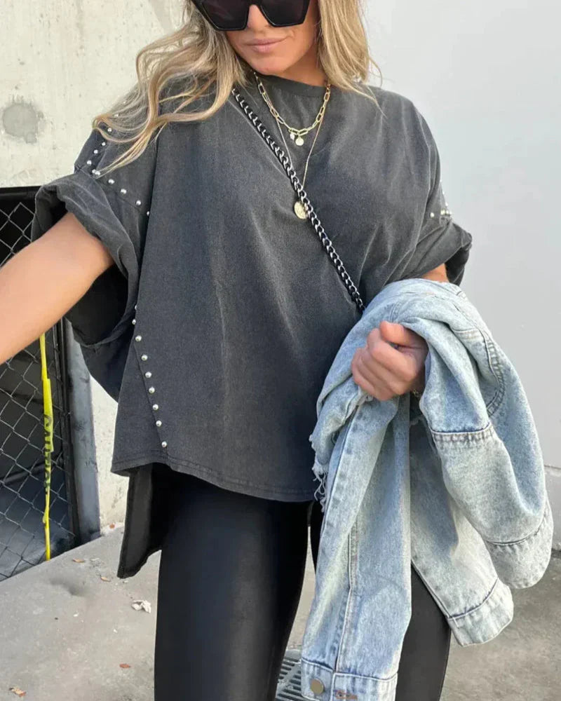 T-shirt Oversize Clavettes