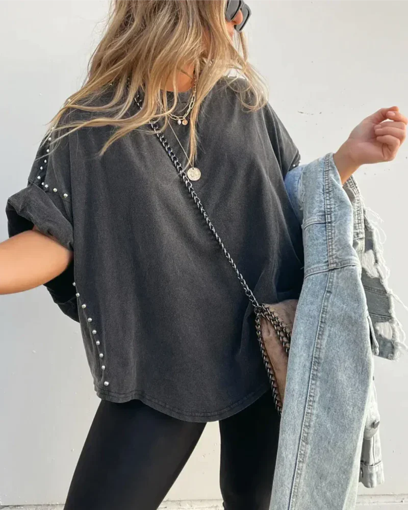 T-shirt Oversize Clavettes