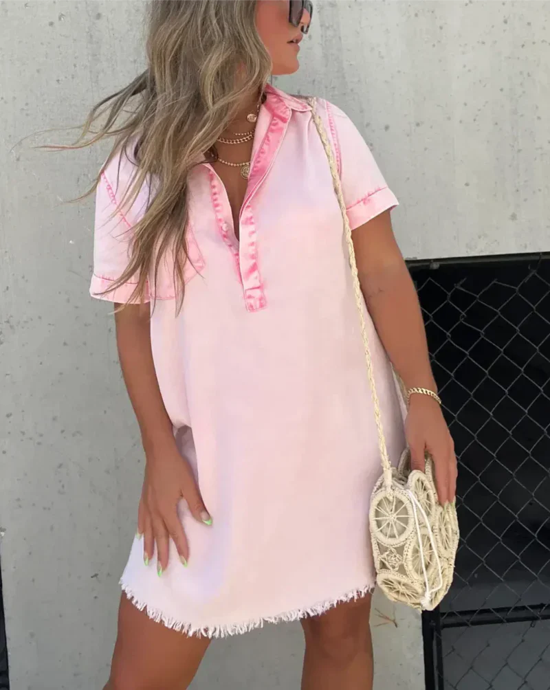 Robe Chemise Jean Femme