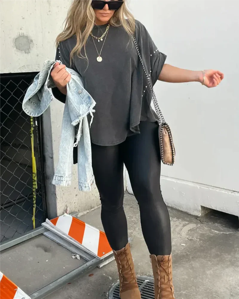 T-shirt Oversize Clavettes